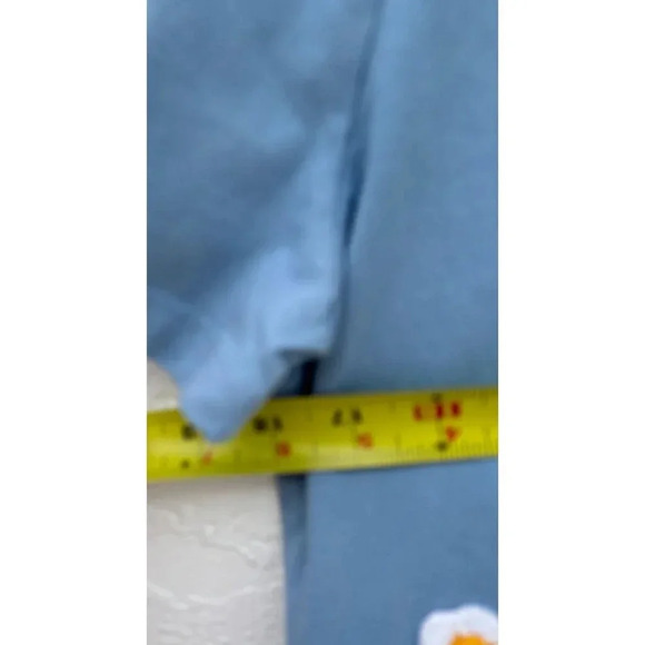 Zara Womens Short Sleeve Crew Neck Embroidered Daisy Flowers T Shirt Blue Sz M - Picture 6 of 12